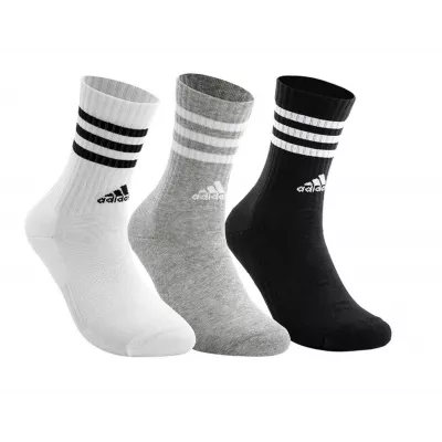 Носки  3 пары Adidas 3-Stripes Cushioned Crew Socks